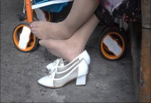 Lady with cute toes share moment with her friend